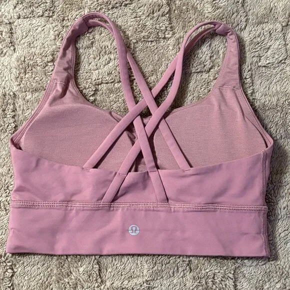 NWOT Lululemon Energy Sports Bra Long Line Quicksand B-D Cup Luxtreme Size 6 - Picture 4 of 7
